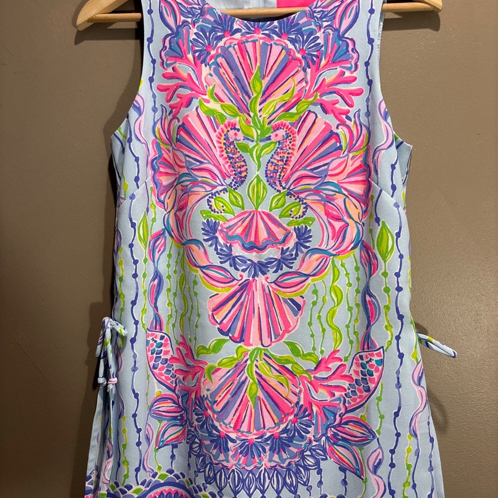 Lilly Pulitzer Pink and Green Mini Dress